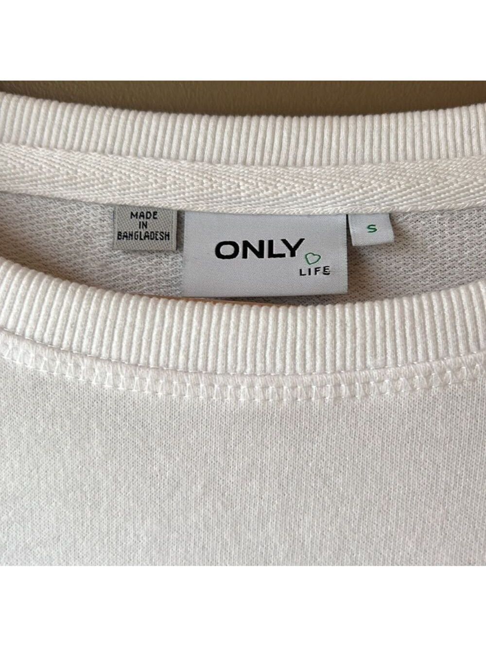 𝅺only Nordstrom White Sweatshirt Size Small - Picture 4 of 7